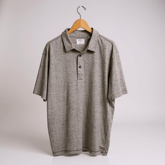 Linksoul Gray Polo Classic Knit Short Sleeve - Picture 1 of 5